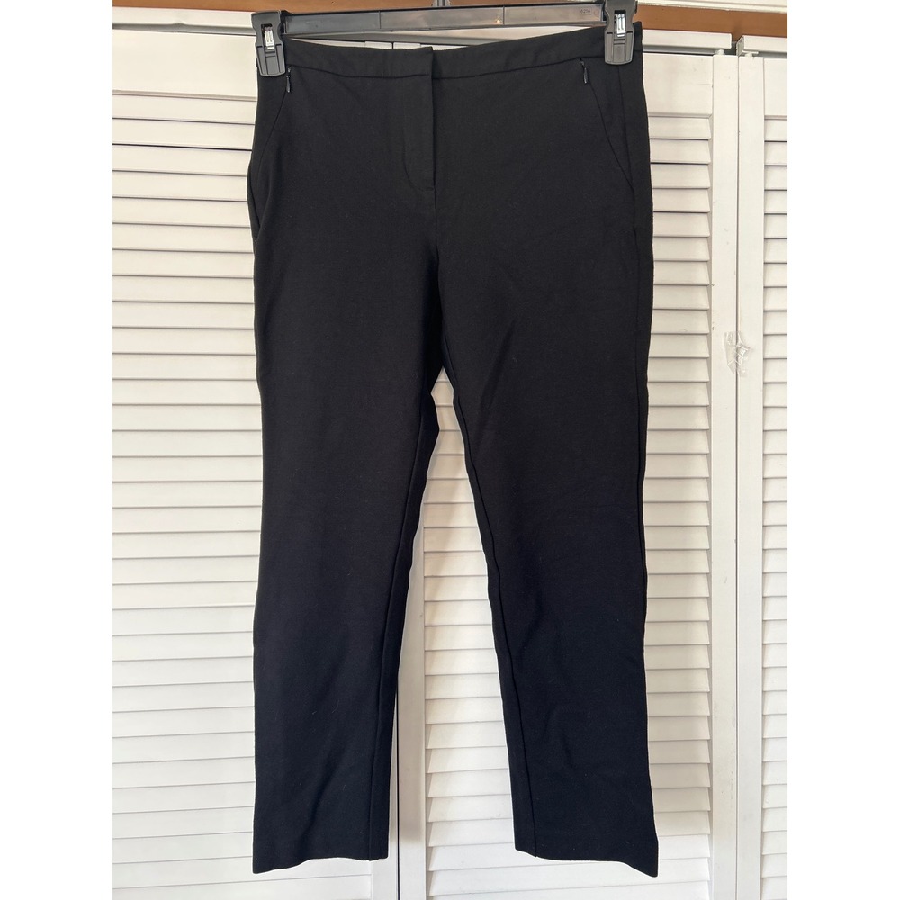 SAK FIFTH AVENUE Black Straight Leg Ankle Pants Womens Size 12 Stretch‎